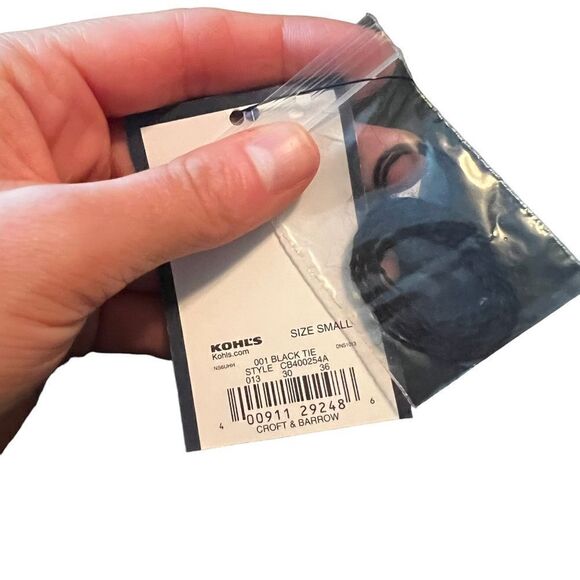 NWT! Croft & Barrow black 100% wool zip up sweater - Picture 6 of 10